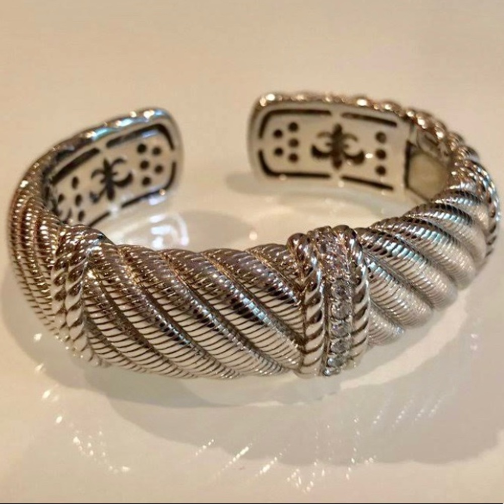 Judith Ripka Sterling Cuff Bracelet